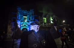 An ancient, windy gothic ruin...and Mar's Wark! The Hangman at Stirling Council's FIRST Hallowe'en Lantern Parade, 2 November 2019 (Photo Courtesy of Stirling Council)